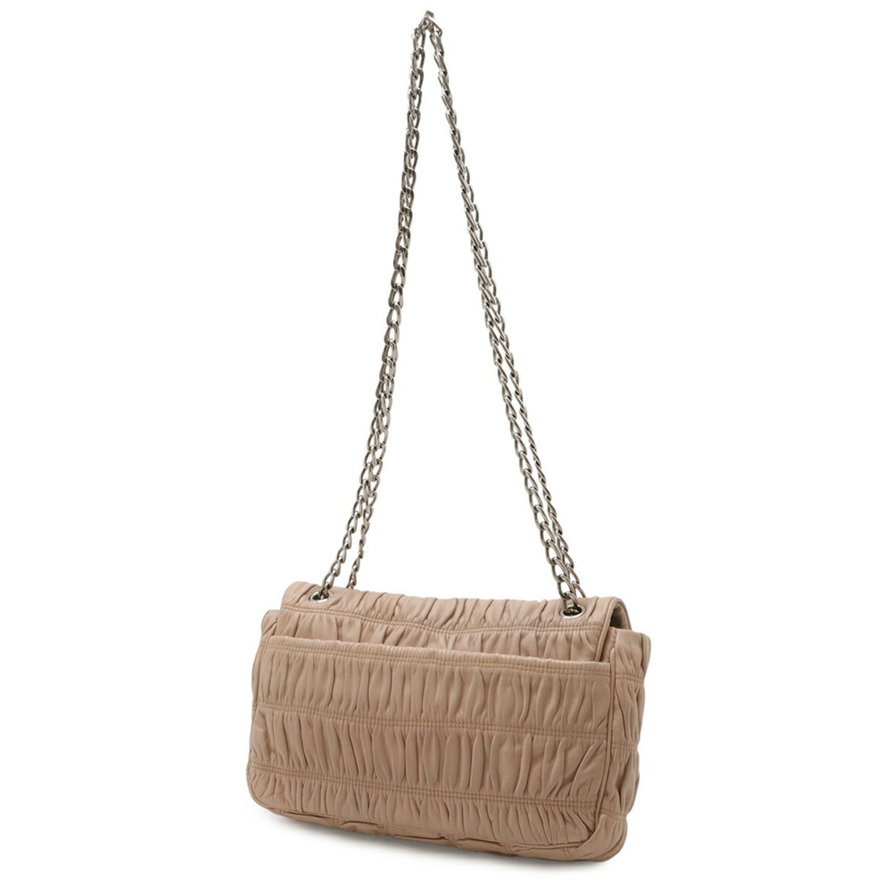 PRADA Cream Leather Shoulder Bag - Picture 3 of 9